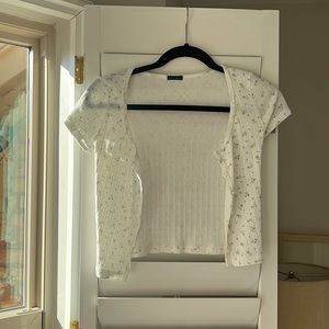 Brandy Melville crop short sleeve cardigan
